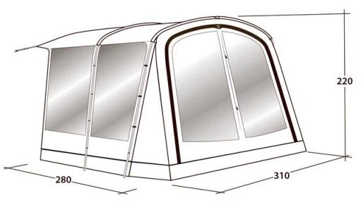 Outwell Universal Awning Size 2 4 Outwell Universal Awning Size 2 - Image 2