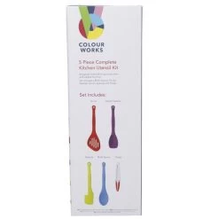 Colourworks 5 Piece Silicone Kitchen Utensils Set -Outdoor Camping Shop rpso2c0hlu6savolyhjt 12704