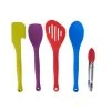 Colourworks 5 Piece Silicone Kitchen Utensils Set -Outdoor Camping Shop sdvr8ysomg5s9mqqtobq 02161