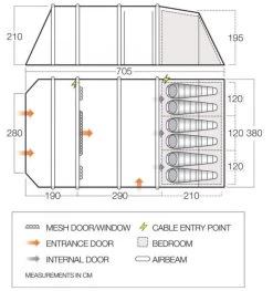 Vango Stargrove II Air TC 600XL Tent -Outdoor Camping Shop stargrove ii air tc 600xl