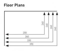 Sunncamp Swift Sun Canopy 260 -Outdoor Camping Shop swift sun canopy 390 330 260 200 floor plan