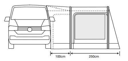 Outdoor Revolution Movelite T2R Air Low Drive Away Awning 9 Outdoor Revolution Movelite T2R Air Low Drive Away Awning - Image 7