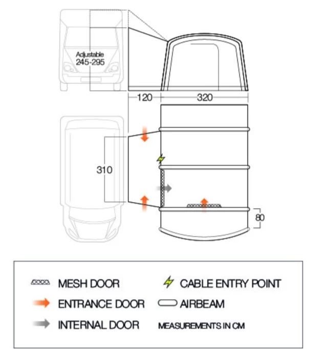 Vango Galli III Tall Air Drive Away Awning 19 Vango Galli III Tall Air Drive Away Awning - Image 17